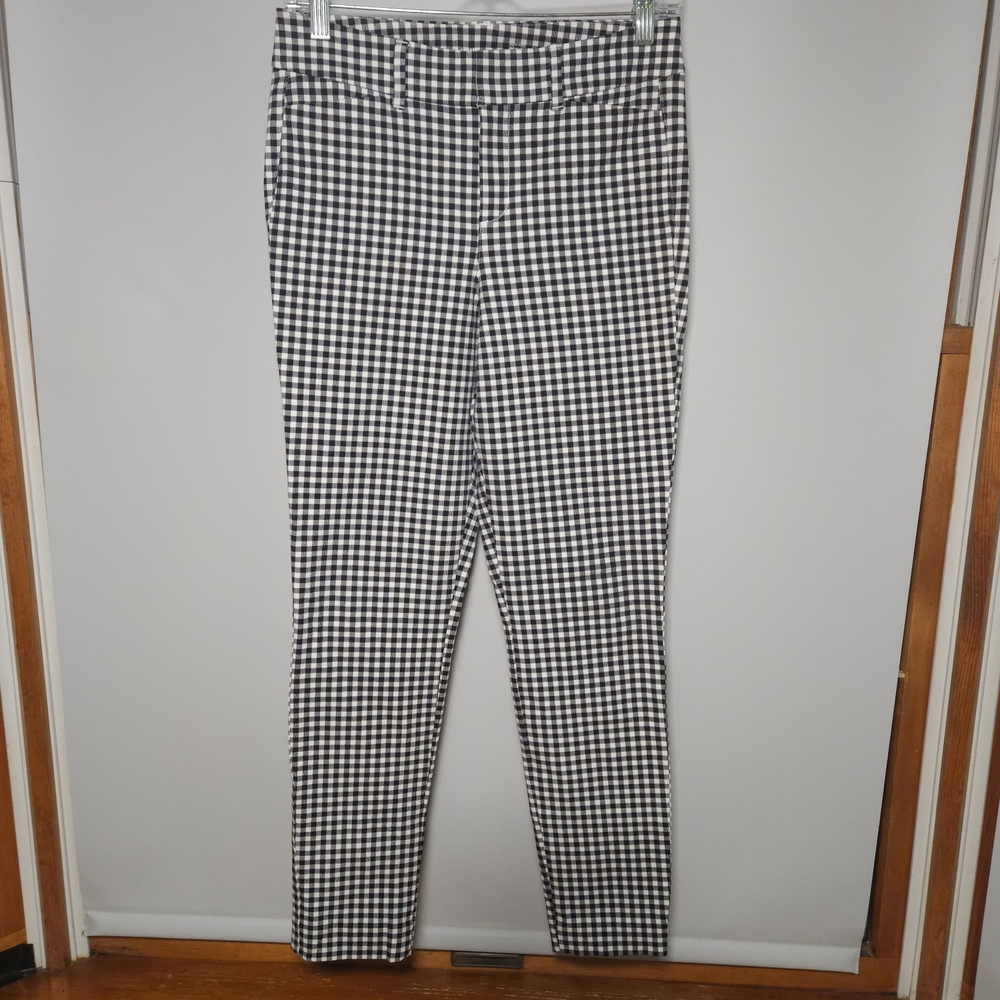 Old Navy EUC Black and White Checkered Pants • Size 2